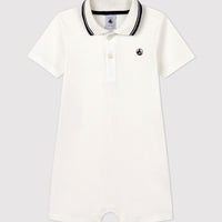 POLO ROMPER HVIT