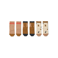 SILAS SOCKS 3-PK MIAUW/APPLE BLOSSOM MIX