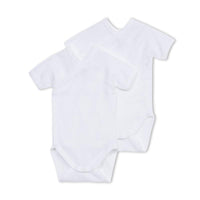 2-PK BASIC KORTERMET OMSLAGSBODY HVIT