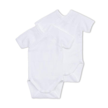 2-PK BASIC KORTERMET OMSLAGSBODY HVIT